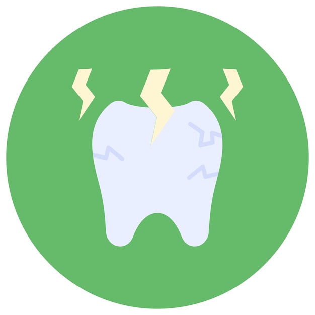 Vector ilustración plana del dolor de dientes