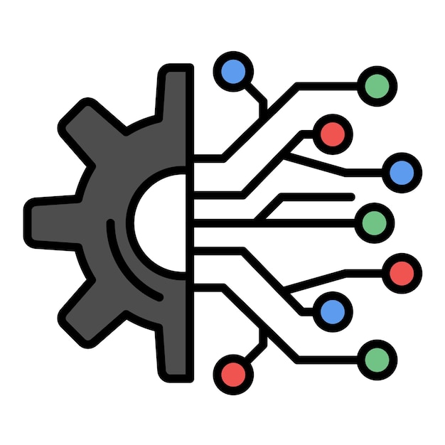 Ilustración plana electrónica