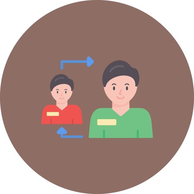 Ilustración plana de empatía