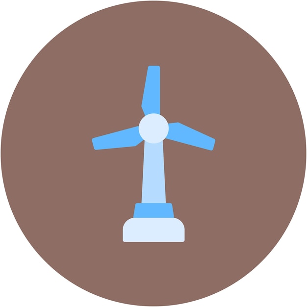 Ilustración plana de energía eólica
