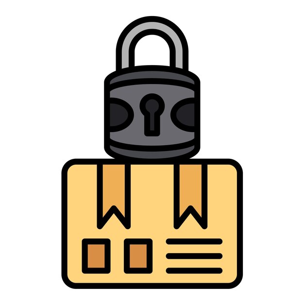 Ilustración plana de entrega bloqueada