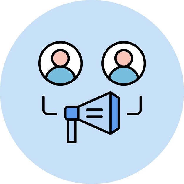 Ilustración plana del equipo de marketing