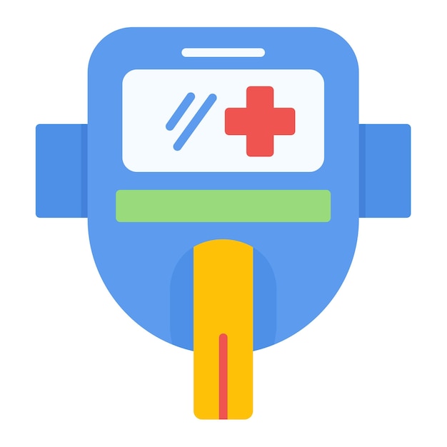 Ilustración plana del equipo médico