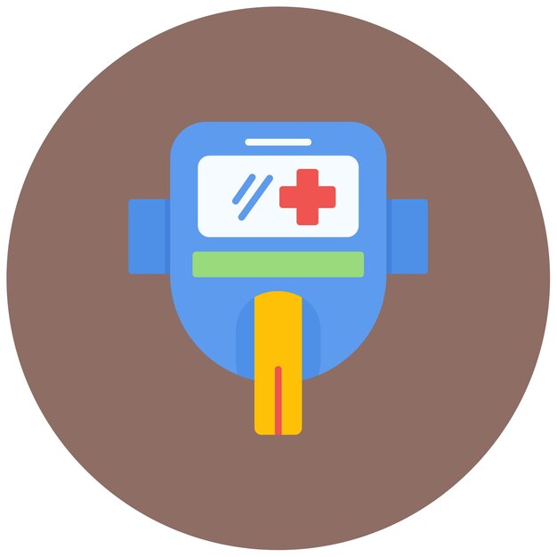 Ilustración plana del equipo médico