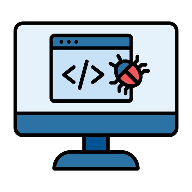 Ilustración plana del error del sitio web