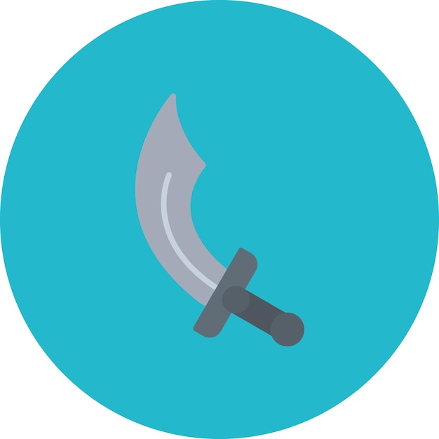 Ilustración plana de espadas