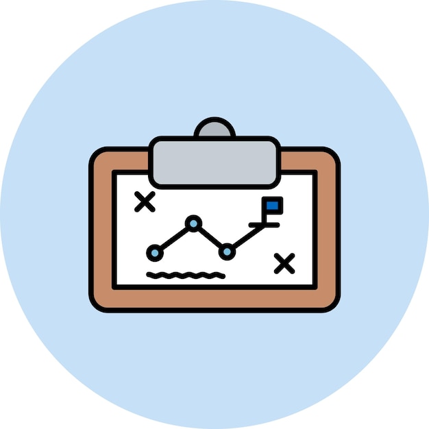 Vector ilustración plana del esquema de la estrategia gratuita