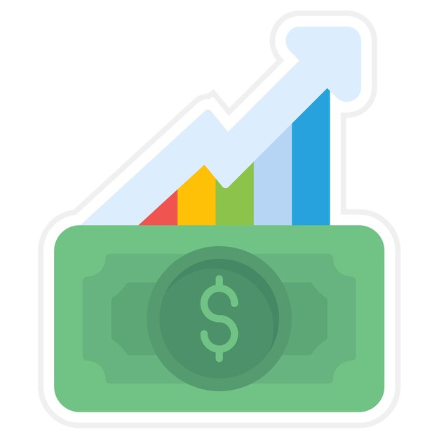 Ilustración plana de la financiación de capital