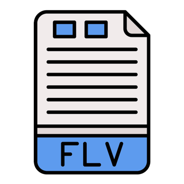Ilustración plana de FLV