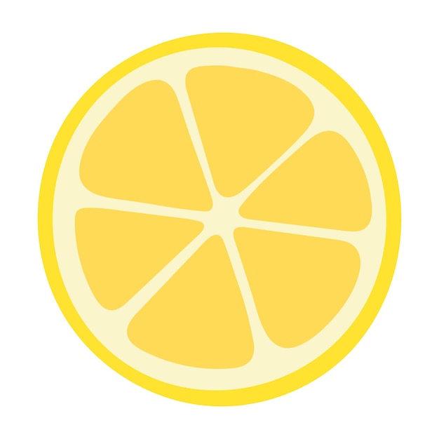 Ilustración plana de frutas de cuña de lima Elemento de diseño de frutas cítricas en blanco
