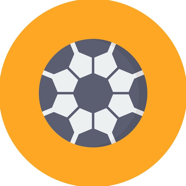 Ilustración plana de fútbol