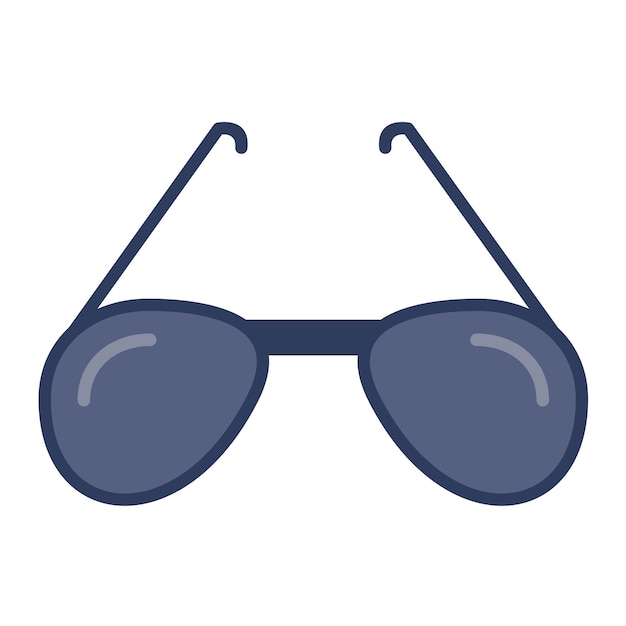 Ilustración plana de gafas de sol
