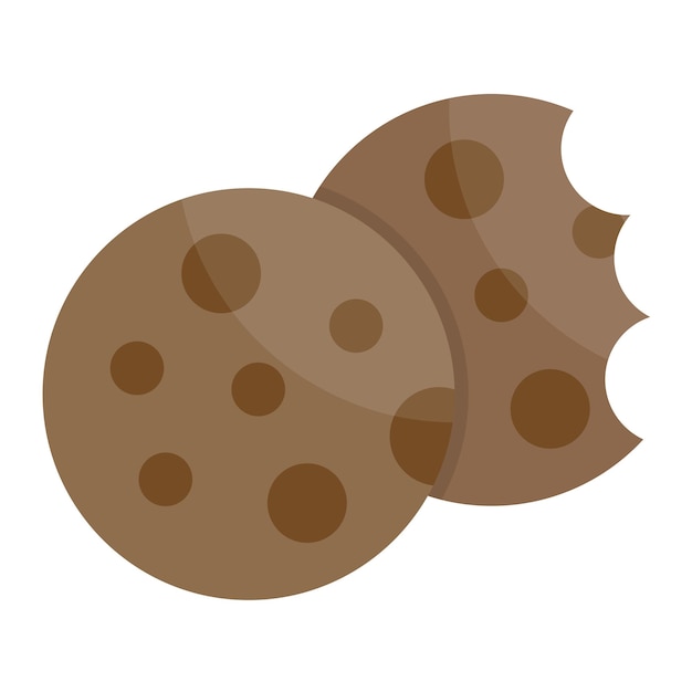 Ilustración plana de galletas