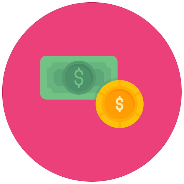 Ilustración plana de la gestión del dinero