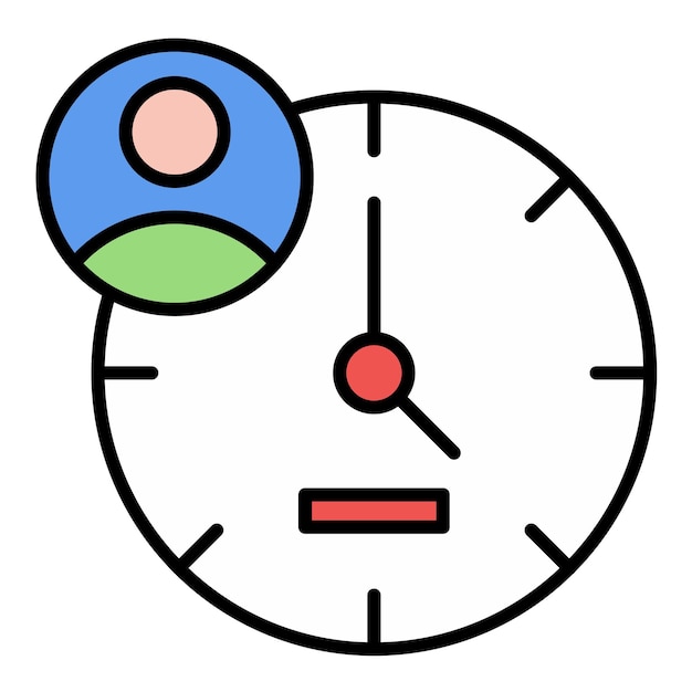 Ilustración plana de gestión del tiempo