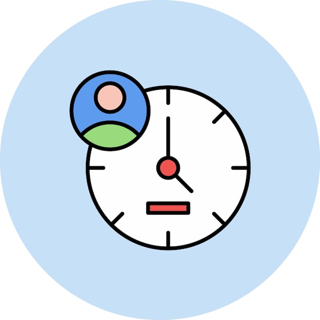 Ilustración plana de gestión del tiempo