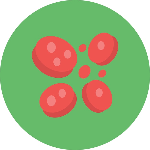 Ilustración plana de la hematología