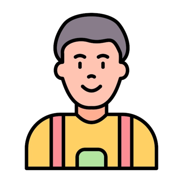 Ilustración plana hijo