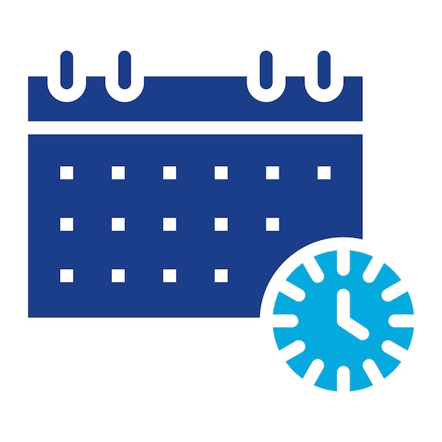 Ilustración plana del horario