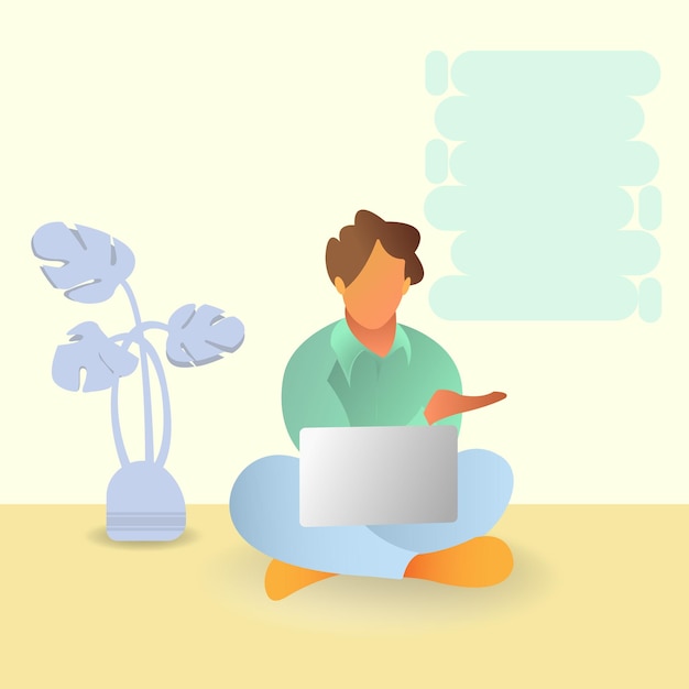 Ilustración plana ilustraciones de personajes repartidor ilustraciones de jinete