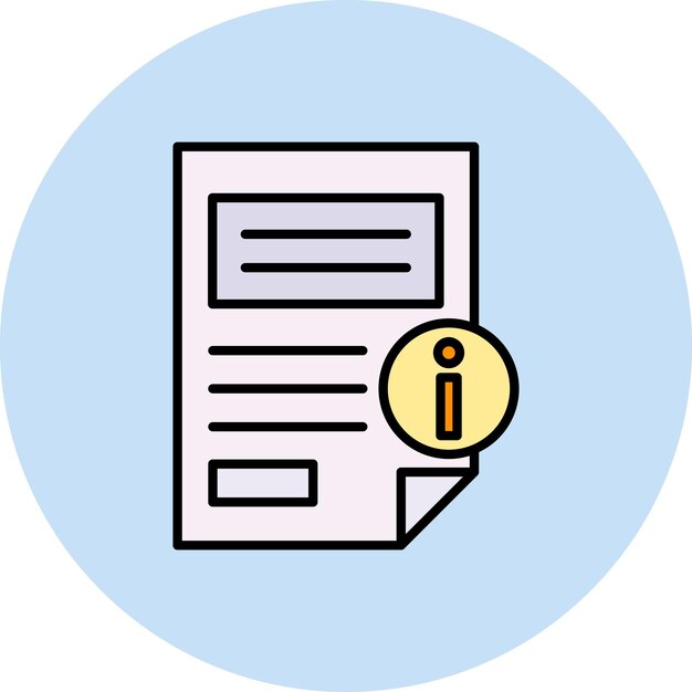 Ilustración plana de la información