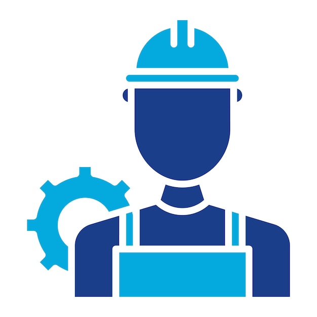 Ilustración plana de ingeniero