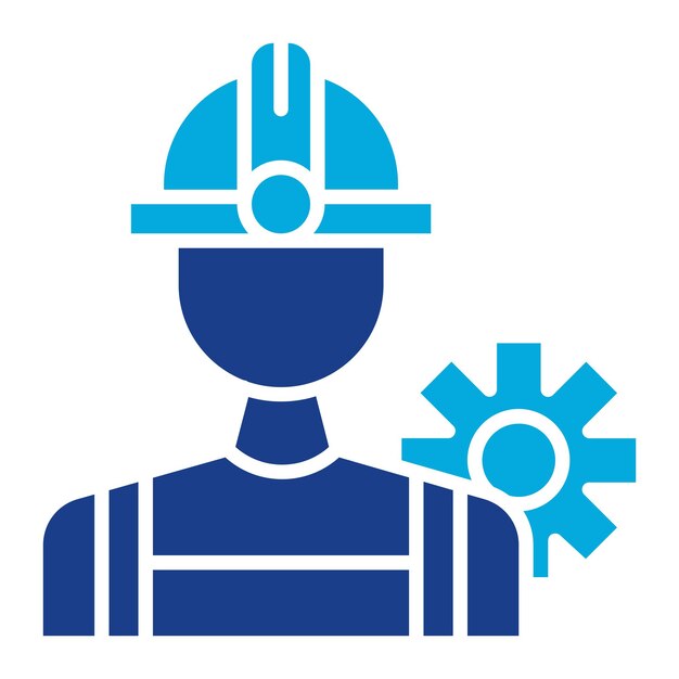 Ilustración plana de ingeniero