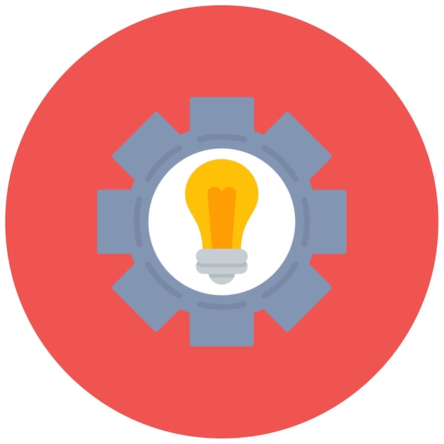 Ilustración plana de la innovación