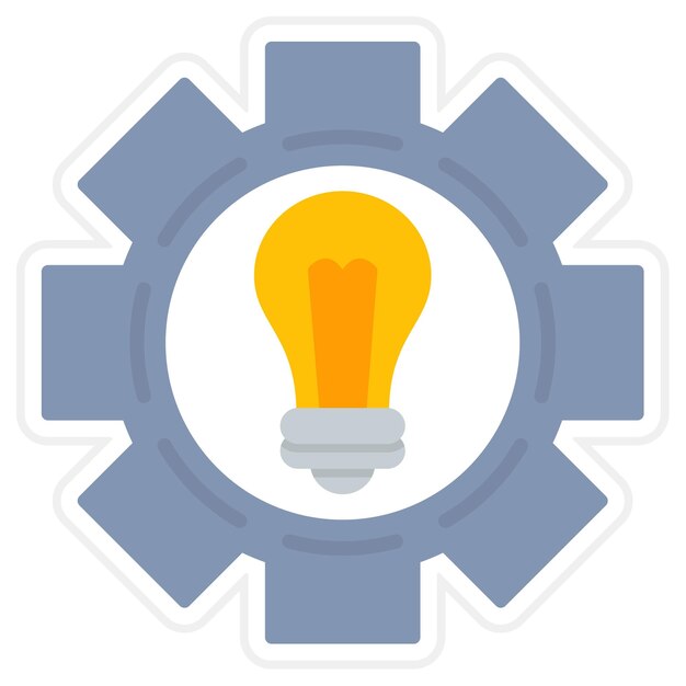 Ilustración plana de la innovación