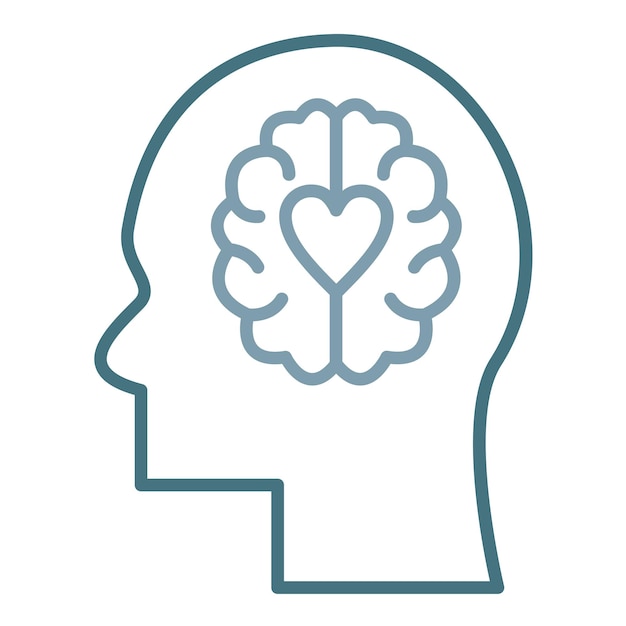 Ilustración plana de inteligencia emocional