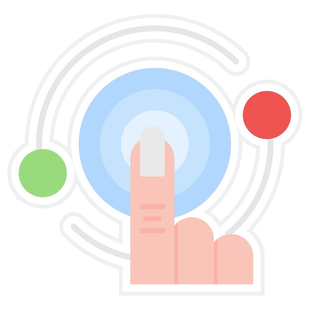 Ilustración plana de interacción
