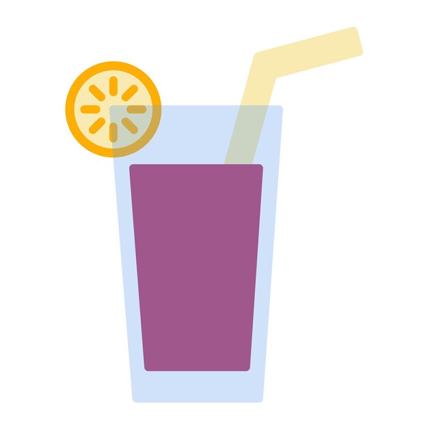 Ilustración plana de limonada