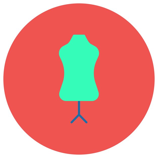 Ilustración plana del maniquí
