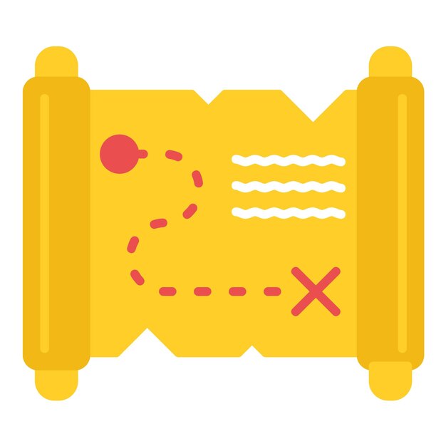 Ilustración plana del mapa del juego