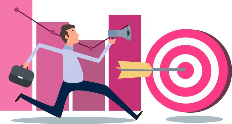 Vector ilustración plana de marketing