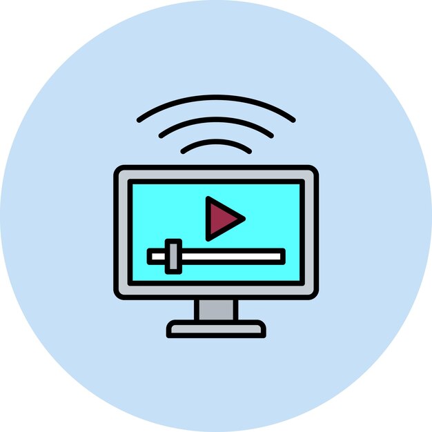 Ilustración plana de medios inteligentes