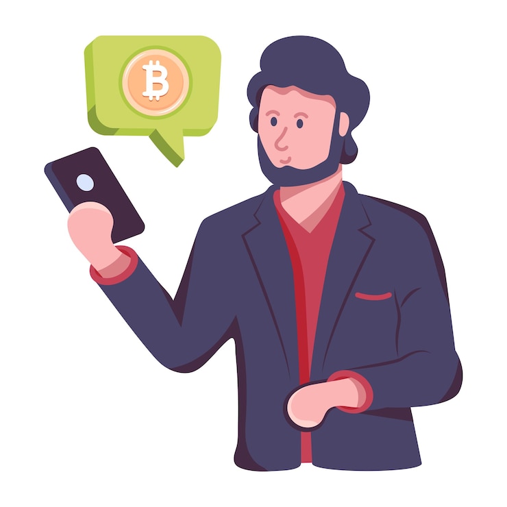 Vector ilustración plana del mensaje criptográfico