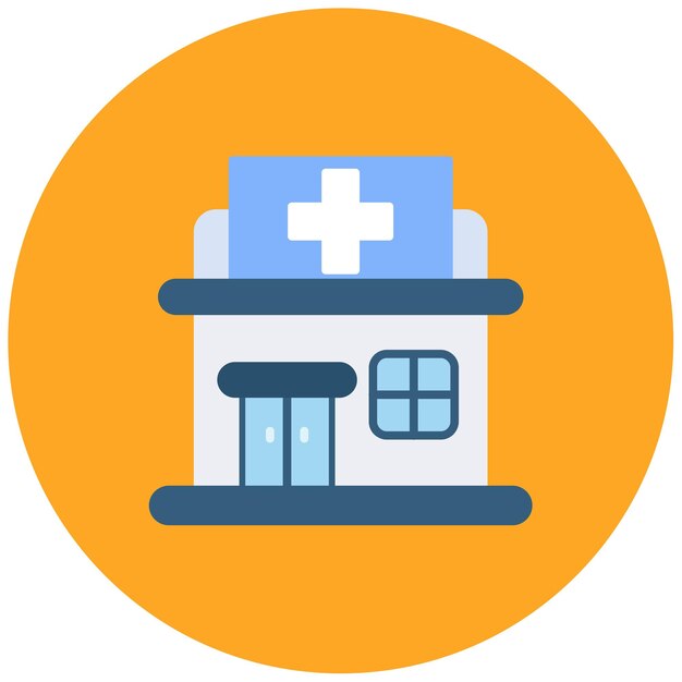 Ilustración plana del mercado de la salud