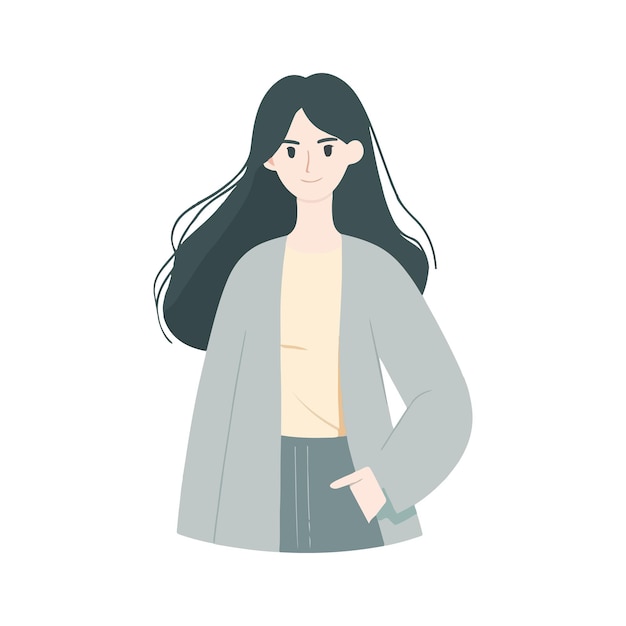 Ilustración plana de moda sostenible dibujada a mano