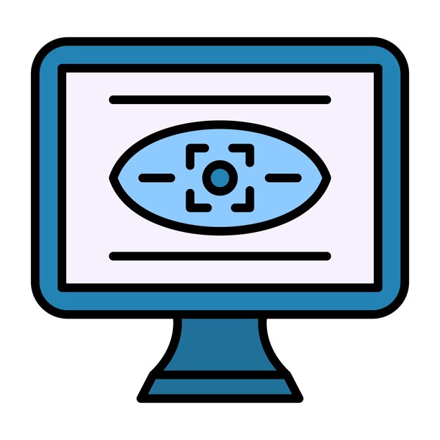 Ilustración plana de monitores de seguridad