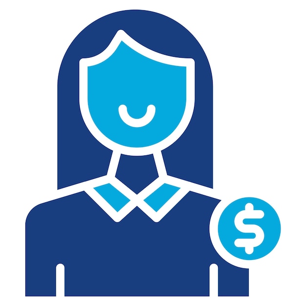 Ilustración plana de la mujer cliente
