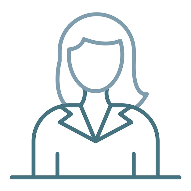 Ilustración plana de la mujer cliente