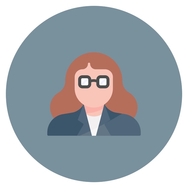 Ilustración plana de la mujer consultora