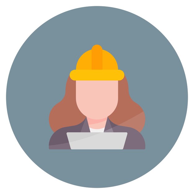 Vector ilustración plana de la mujer ingeniera qa