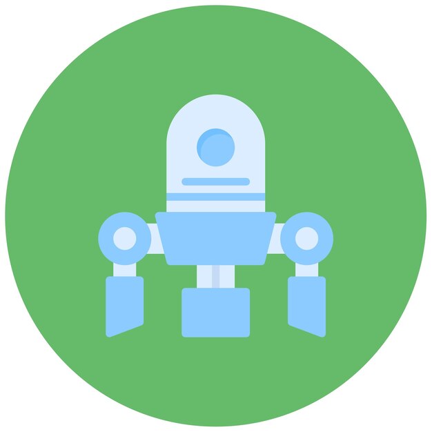 Ilustración plana de los nanobots