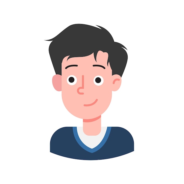 Ilustración plana de un niño