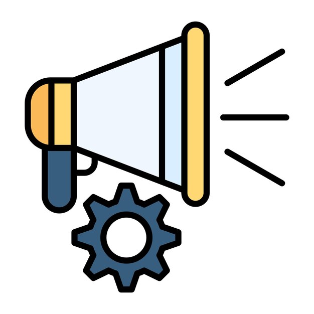 Ilustración plana de optimización de la campaña