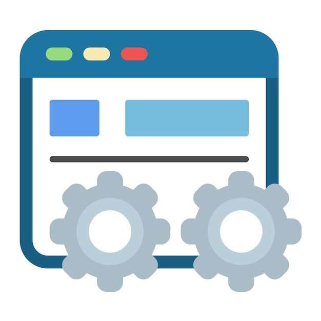 Ilustración plana de optimización de página
