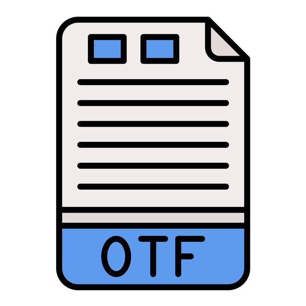 Ilustración plana de la OTF