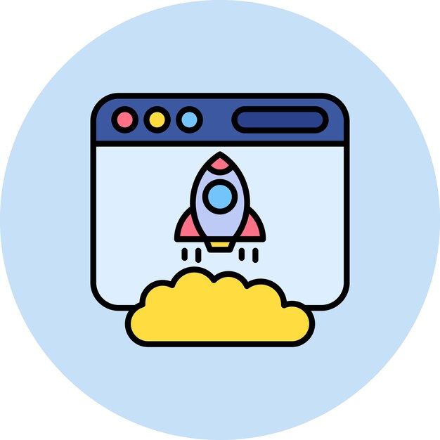 Ilustración plana de la página de destino